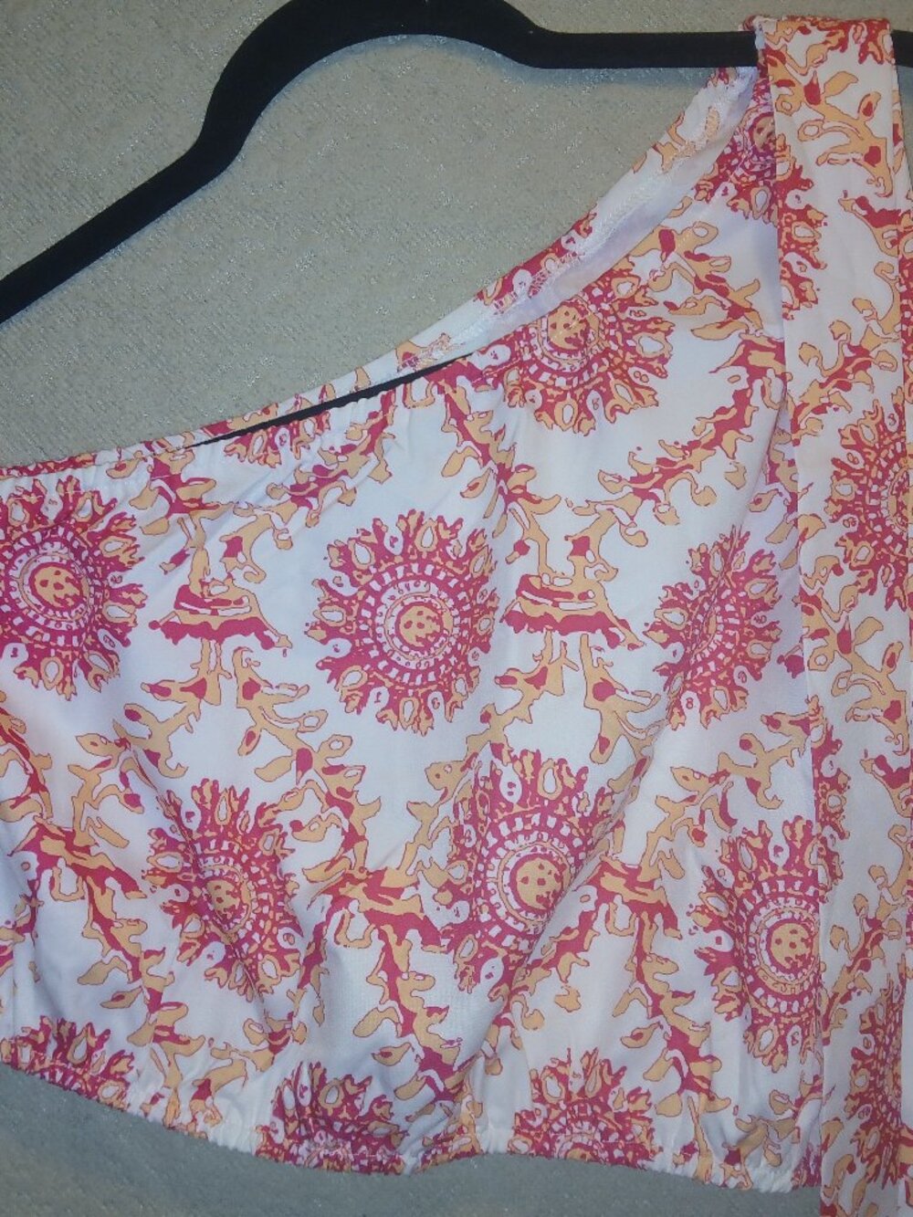 Shein one shoulder crop top